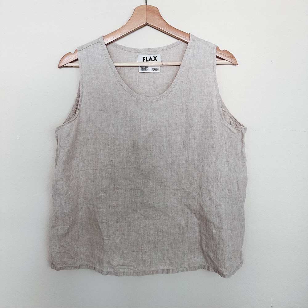 FLAX 100% Organic Linen Lagenlook Tank Top